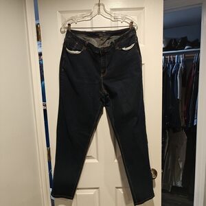 Maurices Dark Blue Straight Leg Jeans